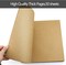 Hardcover Kraft Blank Page Scrapbook Photo Album,Blank Wedding Guest Book, Photo Album, Square Spiral Bound Cardboard Cover Sketchbook,50 Sheets, 12 x 12 x0.94 Inches,200GSM